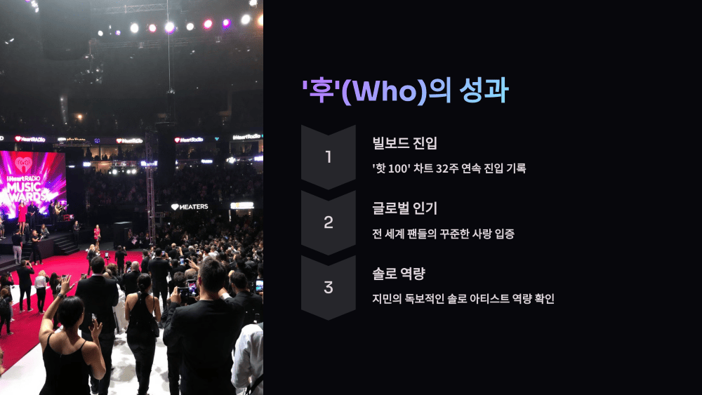 '후'(Who)의 성과
