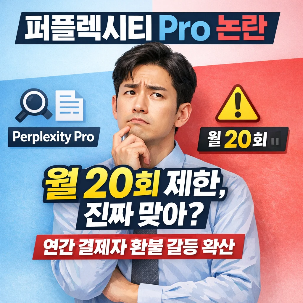 퍼플렉시티 프로 요금제 논란, 사용 제한·환불 갈등 커지고 있다