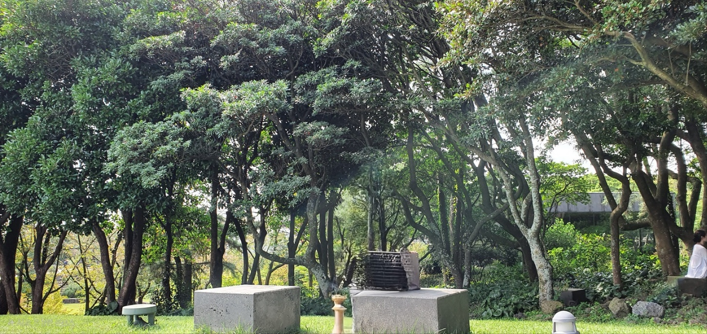 오설록 야외 테이블