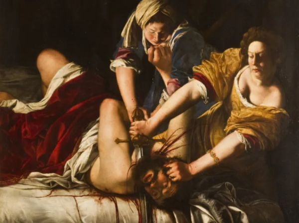 아르테미시아 젠틸레스키의 <홀로페르네스의 목을 베는 유디트>, 출처: Wikimedia Commons