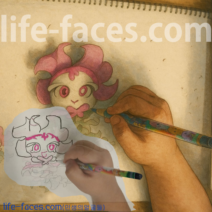 캐릭터 스냅드래곤쿠키 그리기