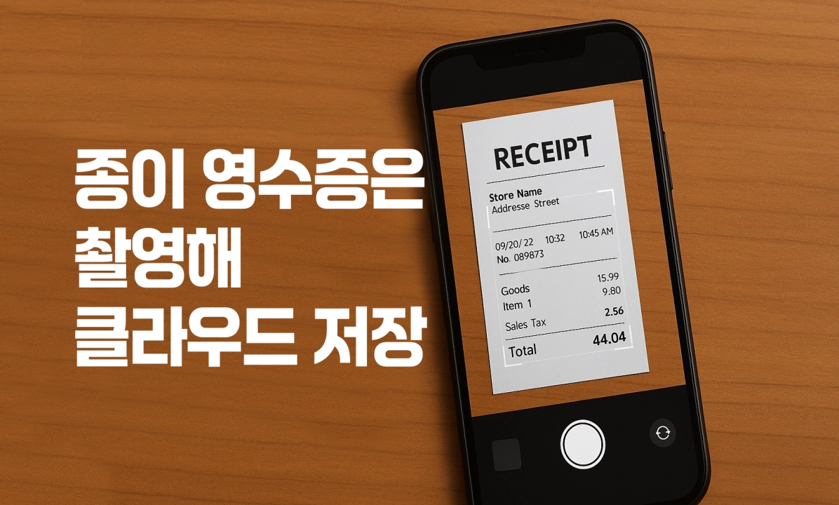 종이 영수증을 스마트하게 보관하는 방법