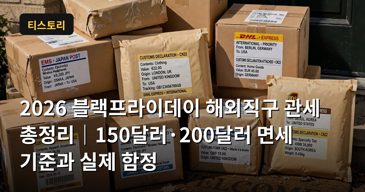 2026 블랙프라이데이 해외직구 관세 총정리