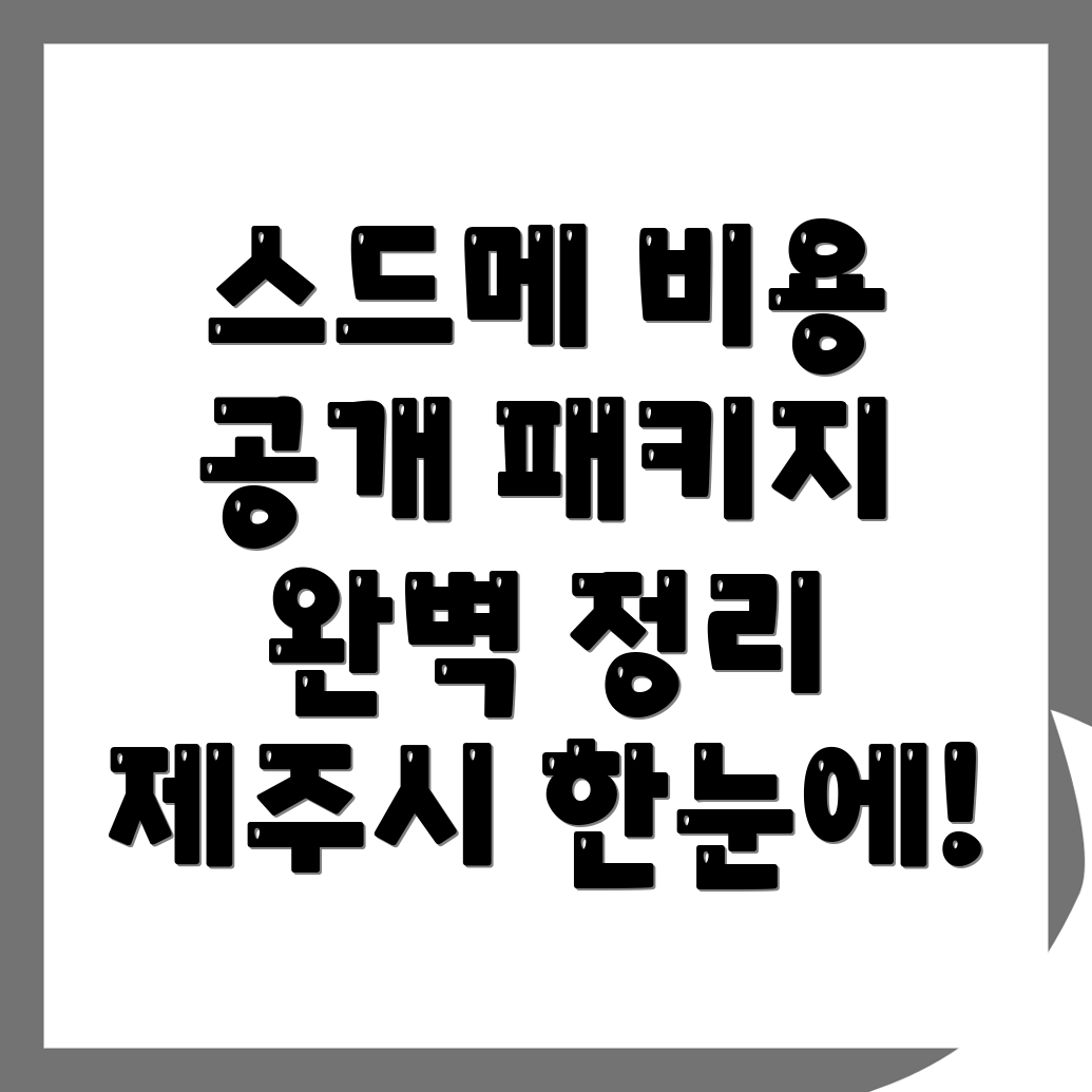 스드메 비용