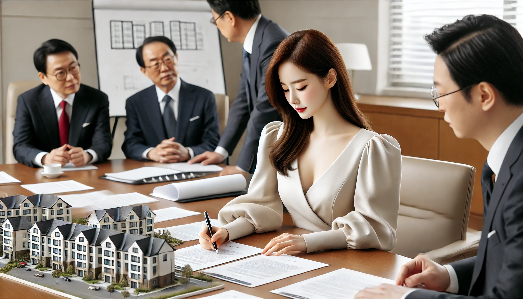 재건축 토지등소유자 동의서 작성하는 이미지