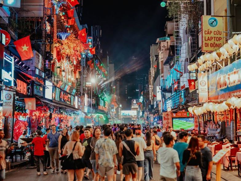 호찌민 부이비엔 거리 사진