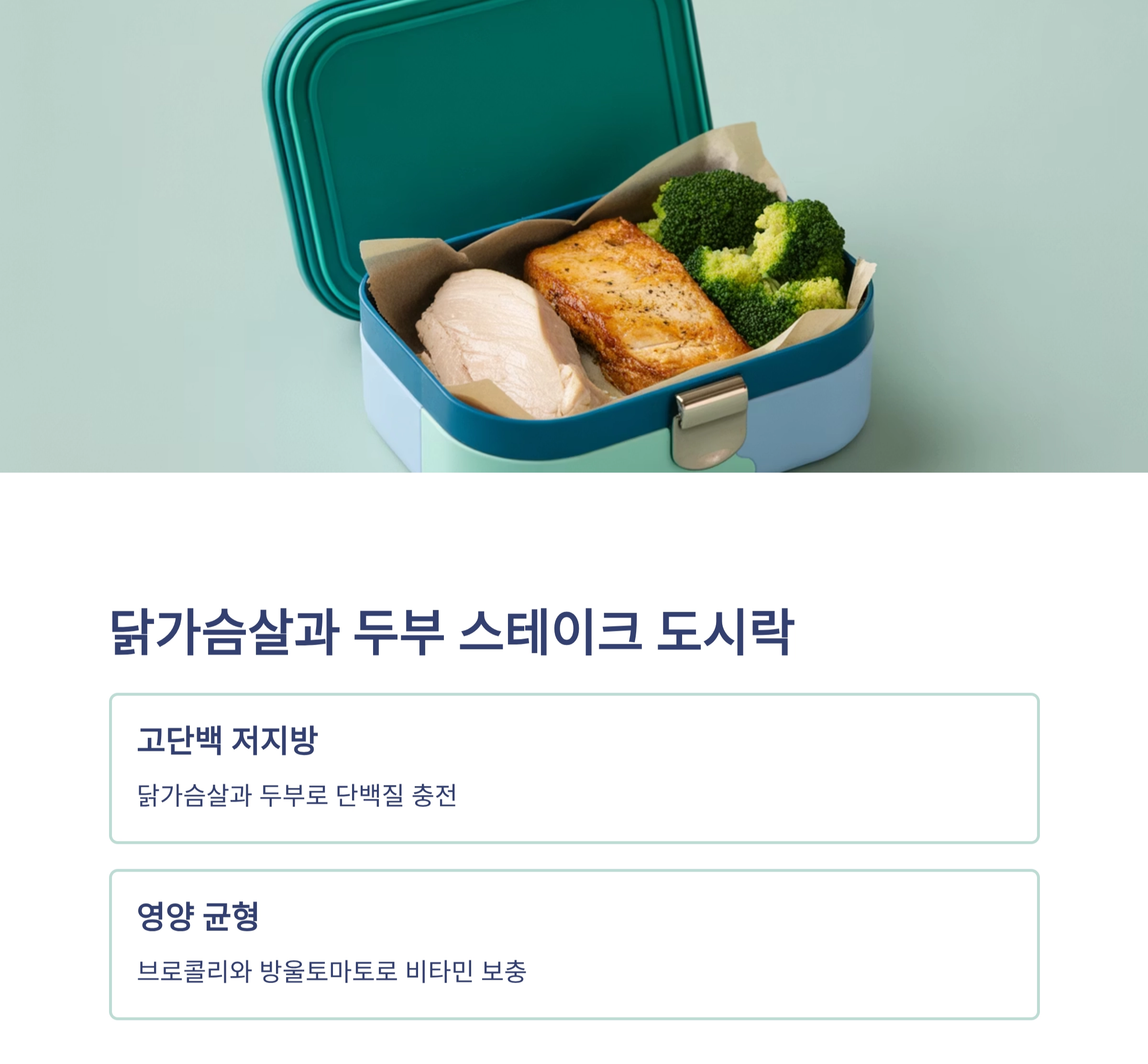 무더위 걱정 끝! 저탄고단 여름 데일리 도시락 추천