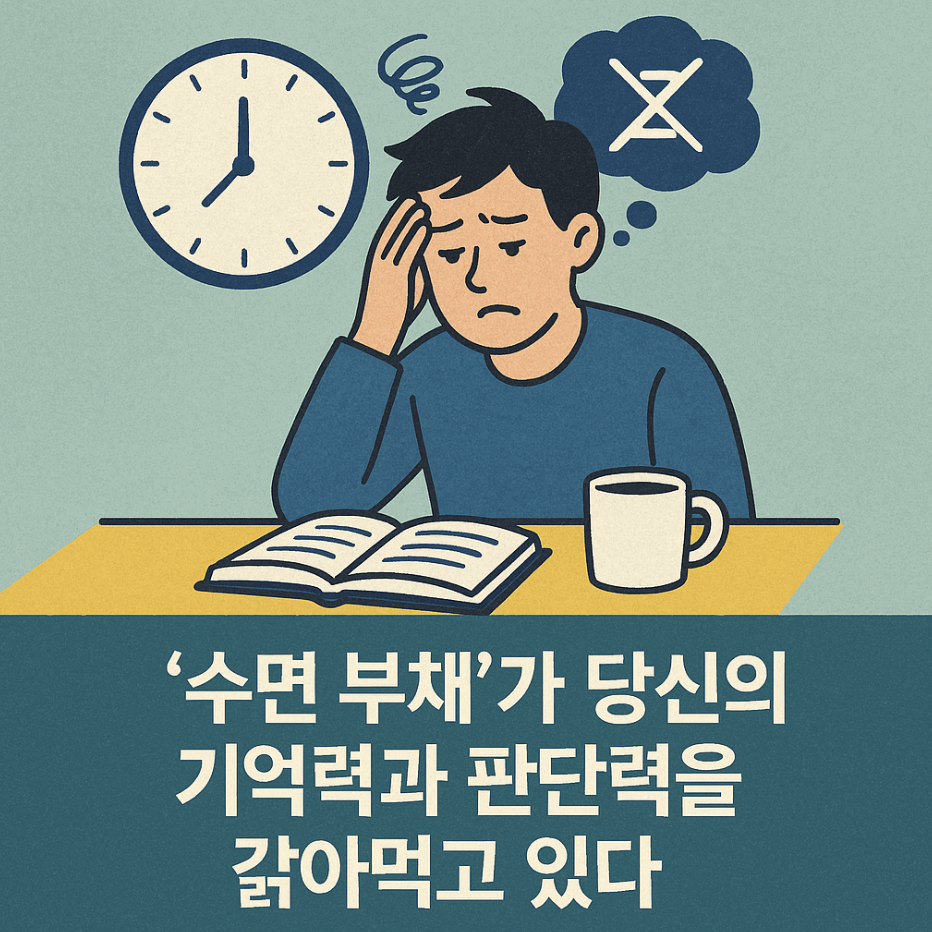 '수면 부채'가 당신의 기억력과 판단력을 갉아먹고 있다