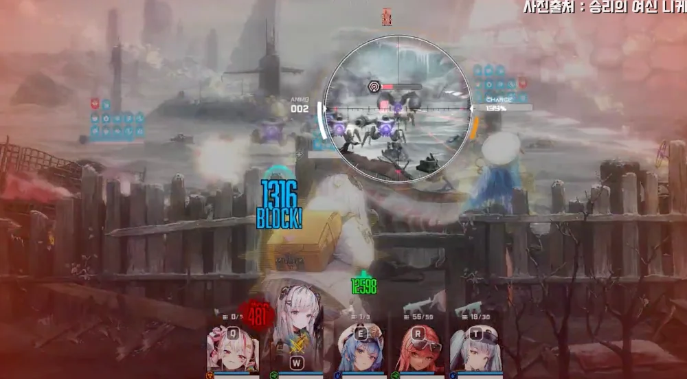 니케 PC 게임 화면