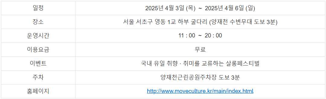 벚꽃 축제 일정