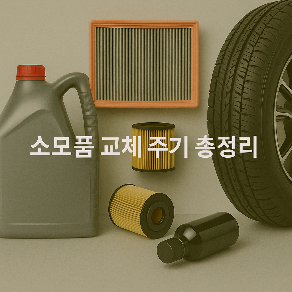정비소 안 가도 된다! 🚘 차량 소모품 교체 주기 완벽 가이드