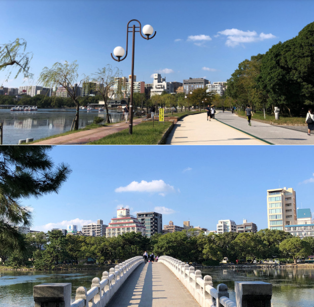 오호리 공원 사진