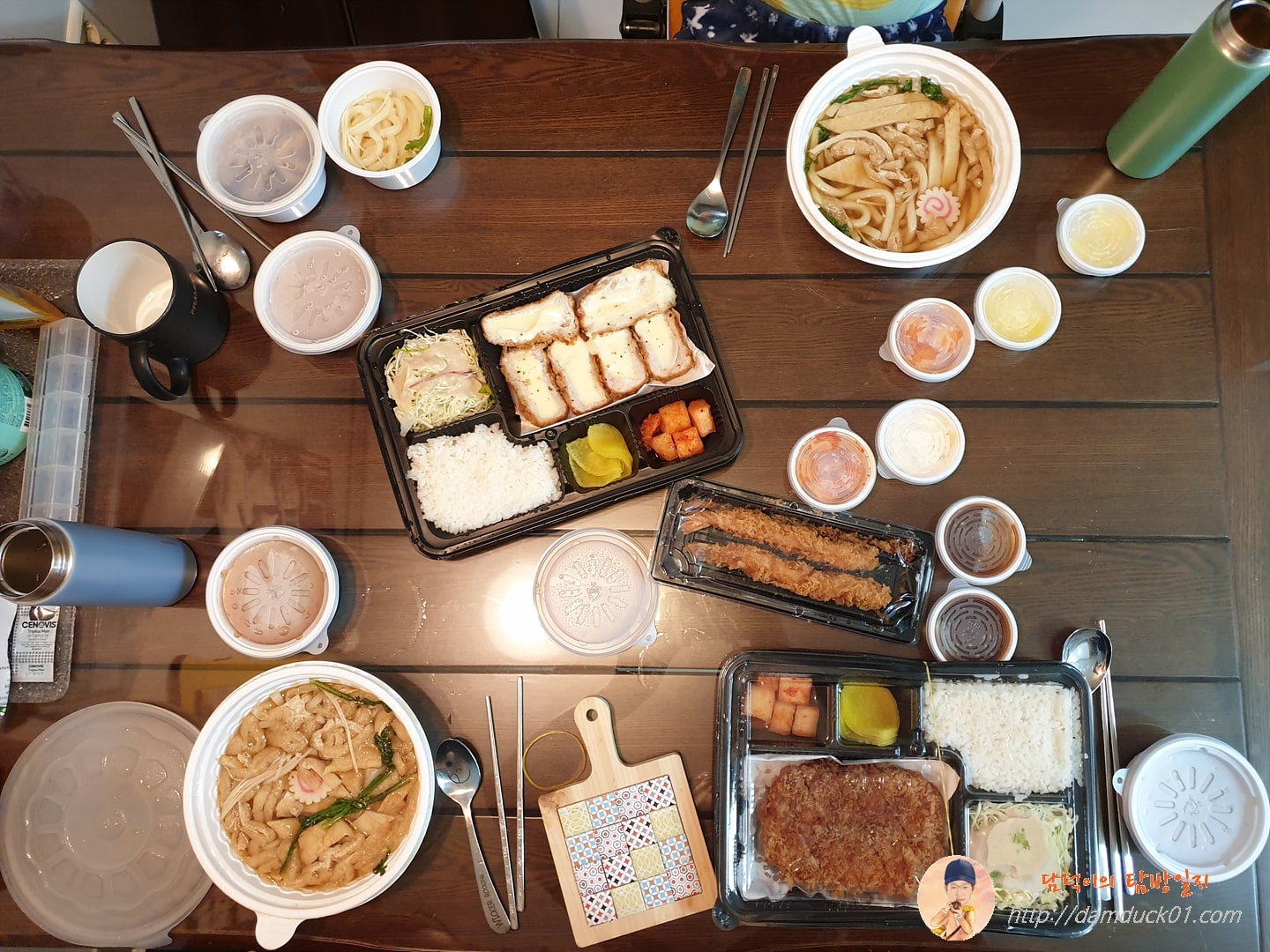 호천당 배달 음식들