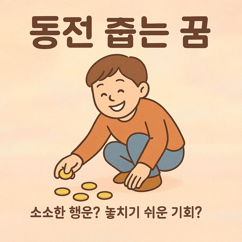 동전 줍는 꿈