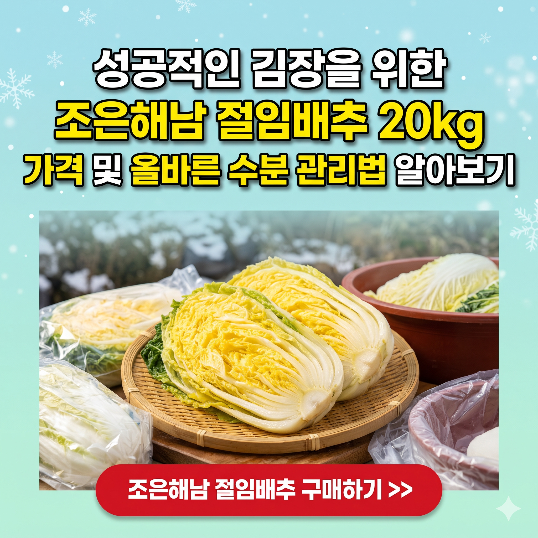 조은해남 절임배추 구매하기