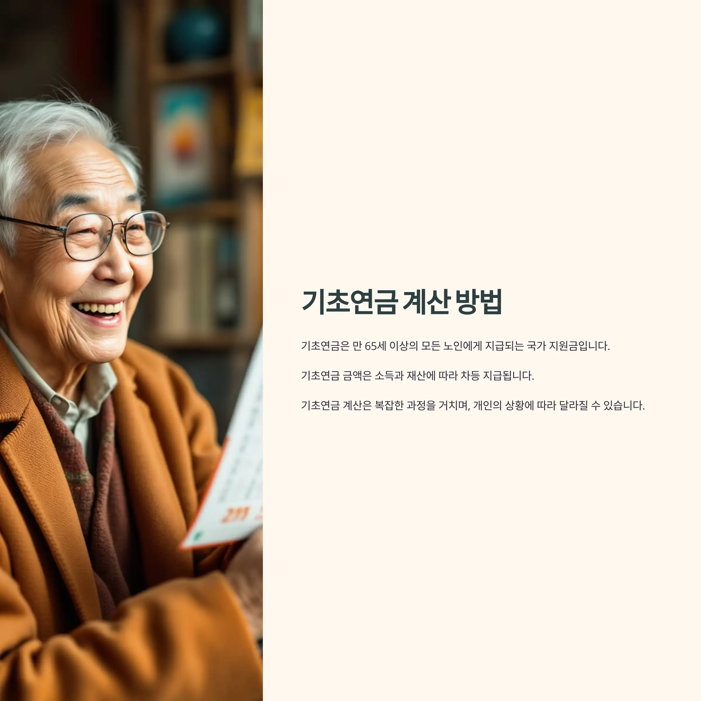 기초연금 계산 방법