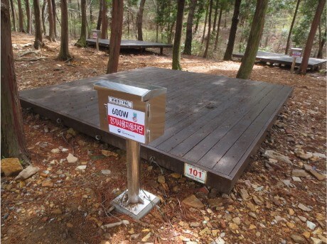 남해 편백자연휴양림 야영데크사진