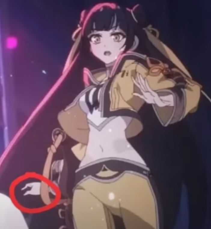 어색한 손가락 모양