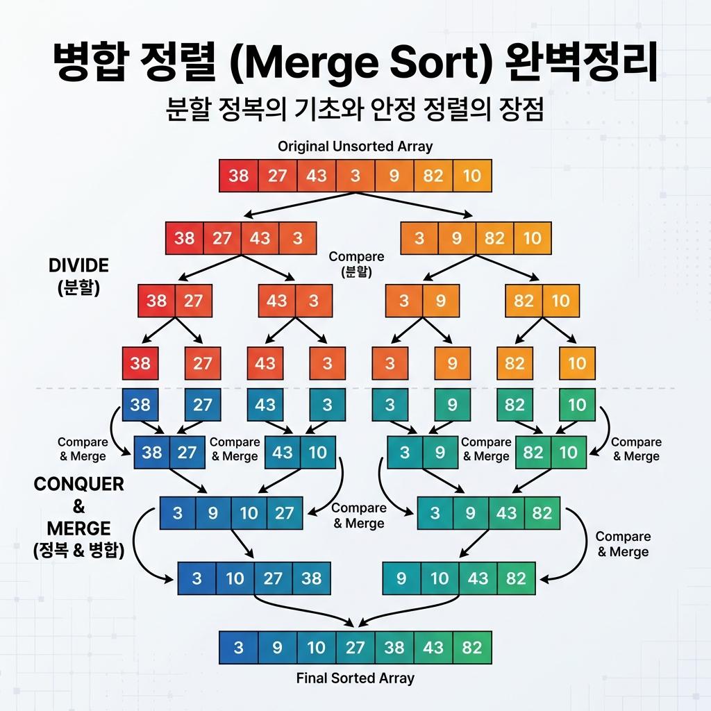 병합 정렬 완벽 정리