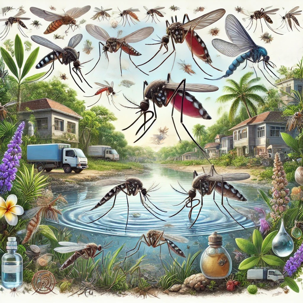 모기의 서식지 사진