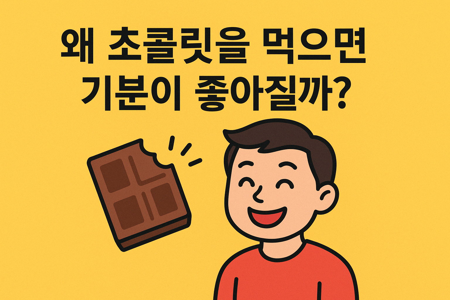 왜 초콜릿을 먹으면 기분이 좋아질까?