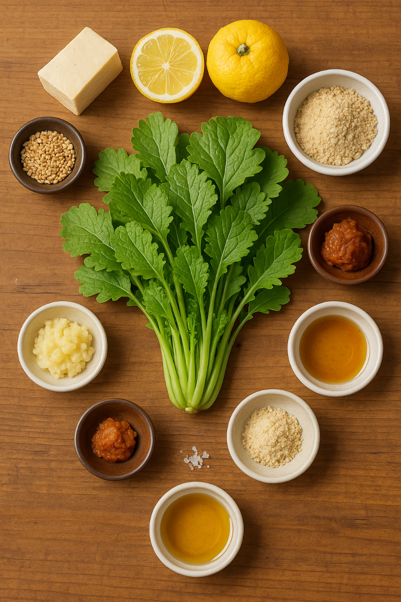 마늘·두부·참깨 등 겨자채와 어울리는 재료