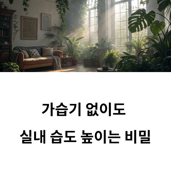 가습기 없이 실내 습도 높이기