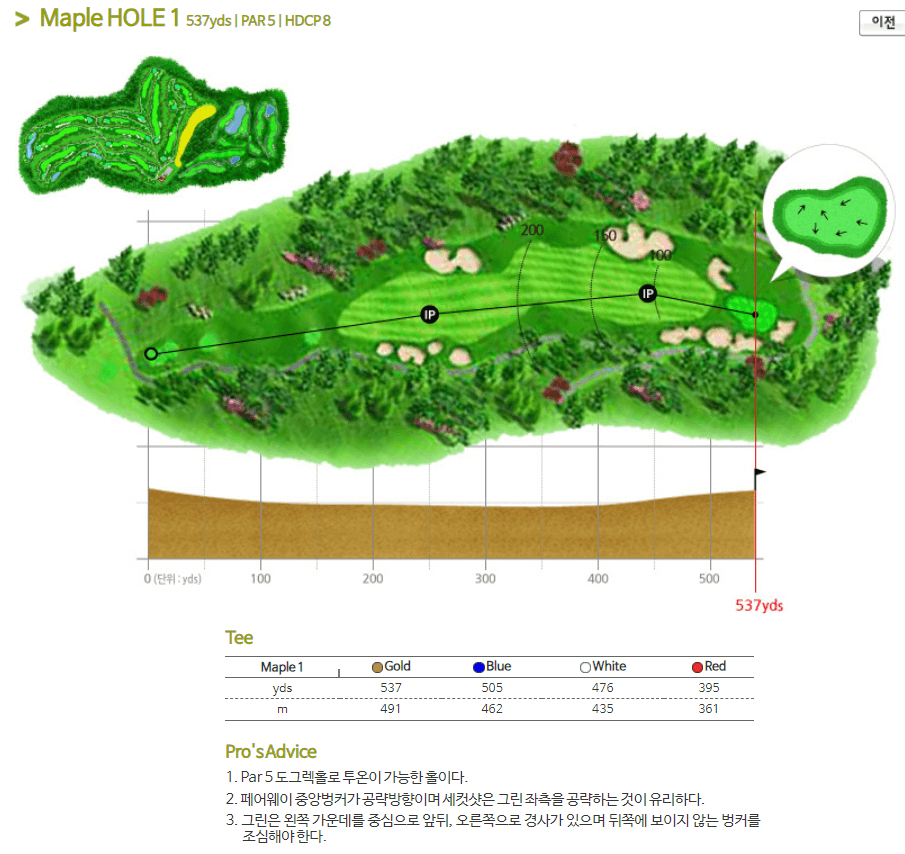 가평베네스트 골프클럽 메이플코스 1