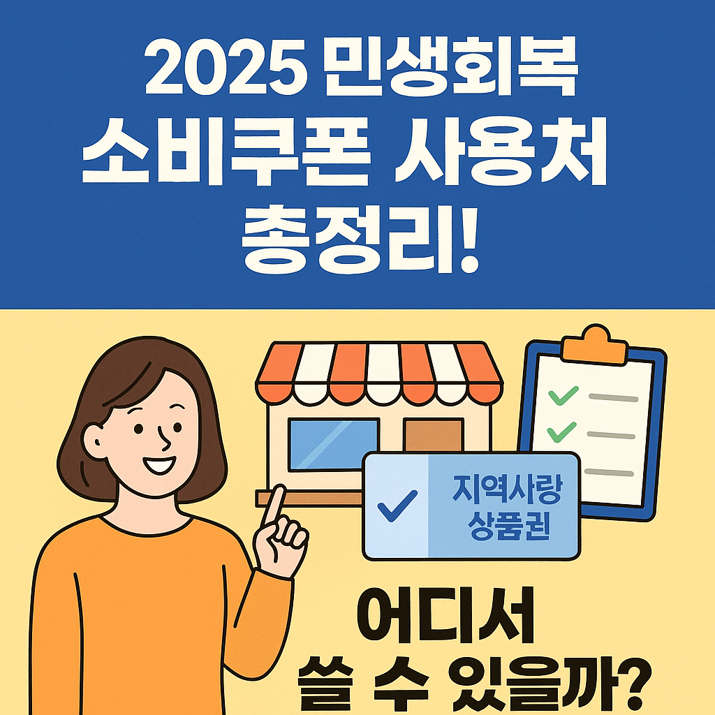 민생회복 소비쿠폰 사용처