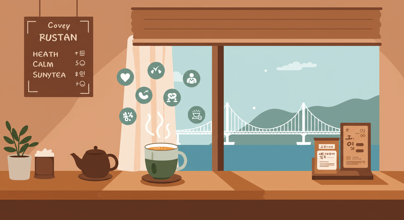 부산 카페가 선택한 화타식 숭늉 메뉴