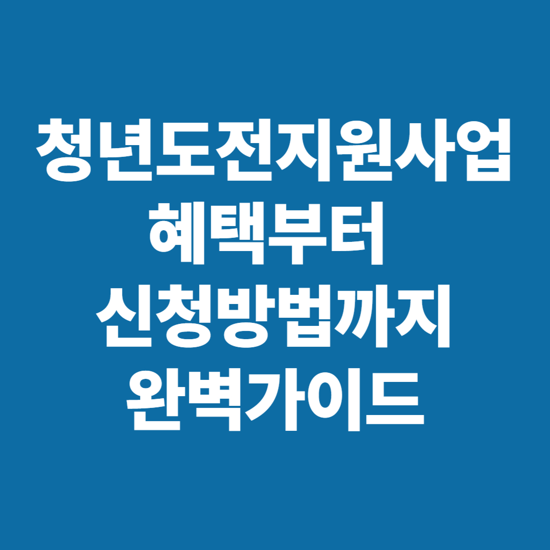 청년도전지원사업
