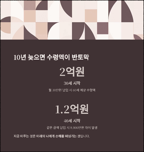 지금 시작하지 않으면 늦는다, 연금저축의 모든 것