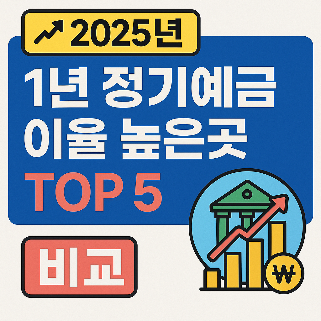 2025년 최신 정기예금 이율