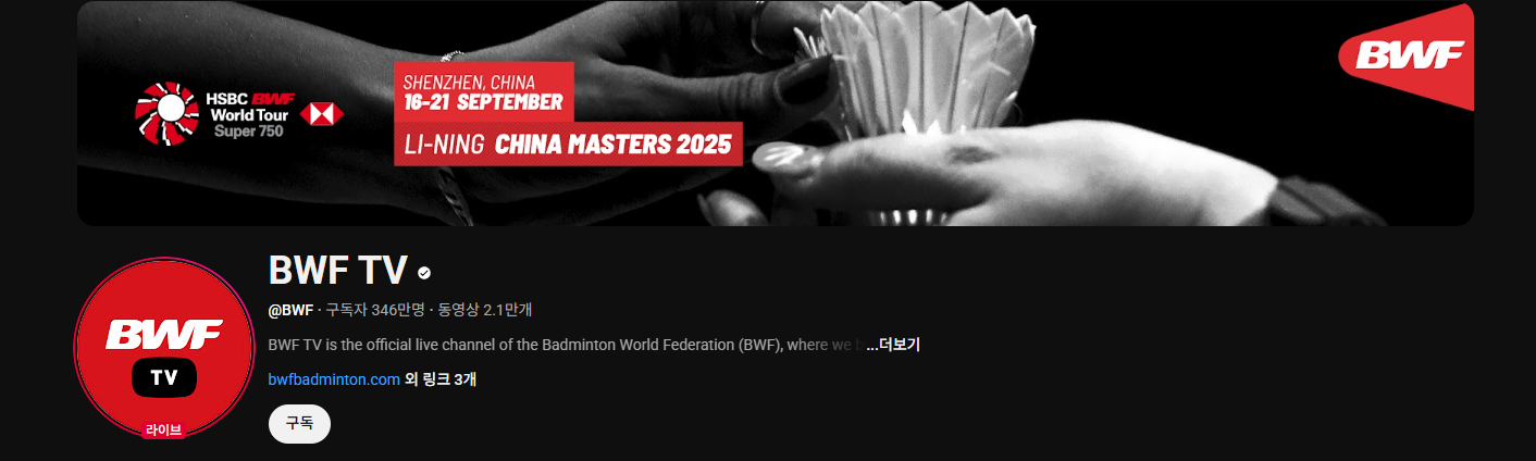 안세영 경기 일정