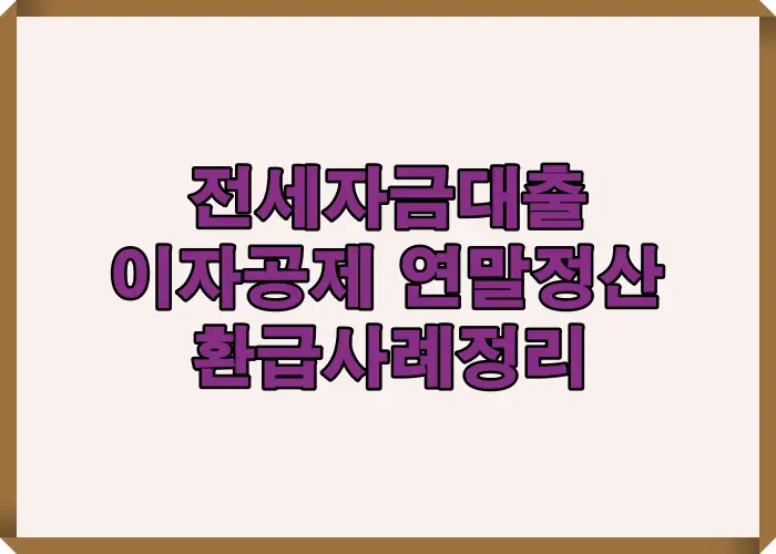 전세자금대출 이자 공제 사례로 연간 이자 1200만 원을 납부했을 때 연말정산에서 소득공제를 통해 실제 환급액이 어떻게 계산되는지 구조적으로 설명한 이미지입니다