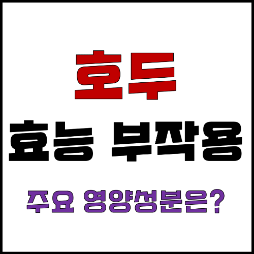 호두의 효능 부작용 영양성분