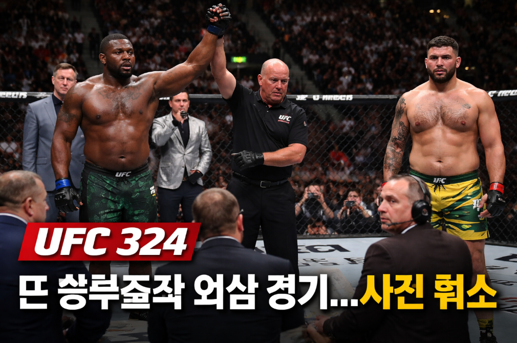UFC 324 승부조작 의혹, 경기 전 취소 충격