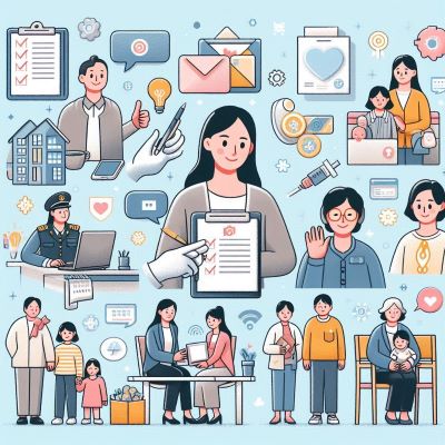 서민을 지원하는 각종 사회서비스 이미지