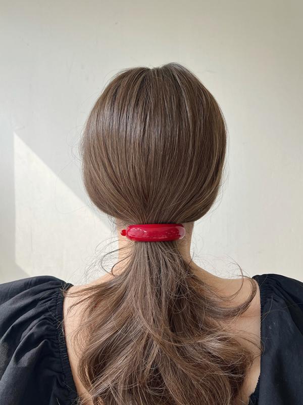 프랑스핀 프렌치 14컬러 라운드 포니테일 바나나핀