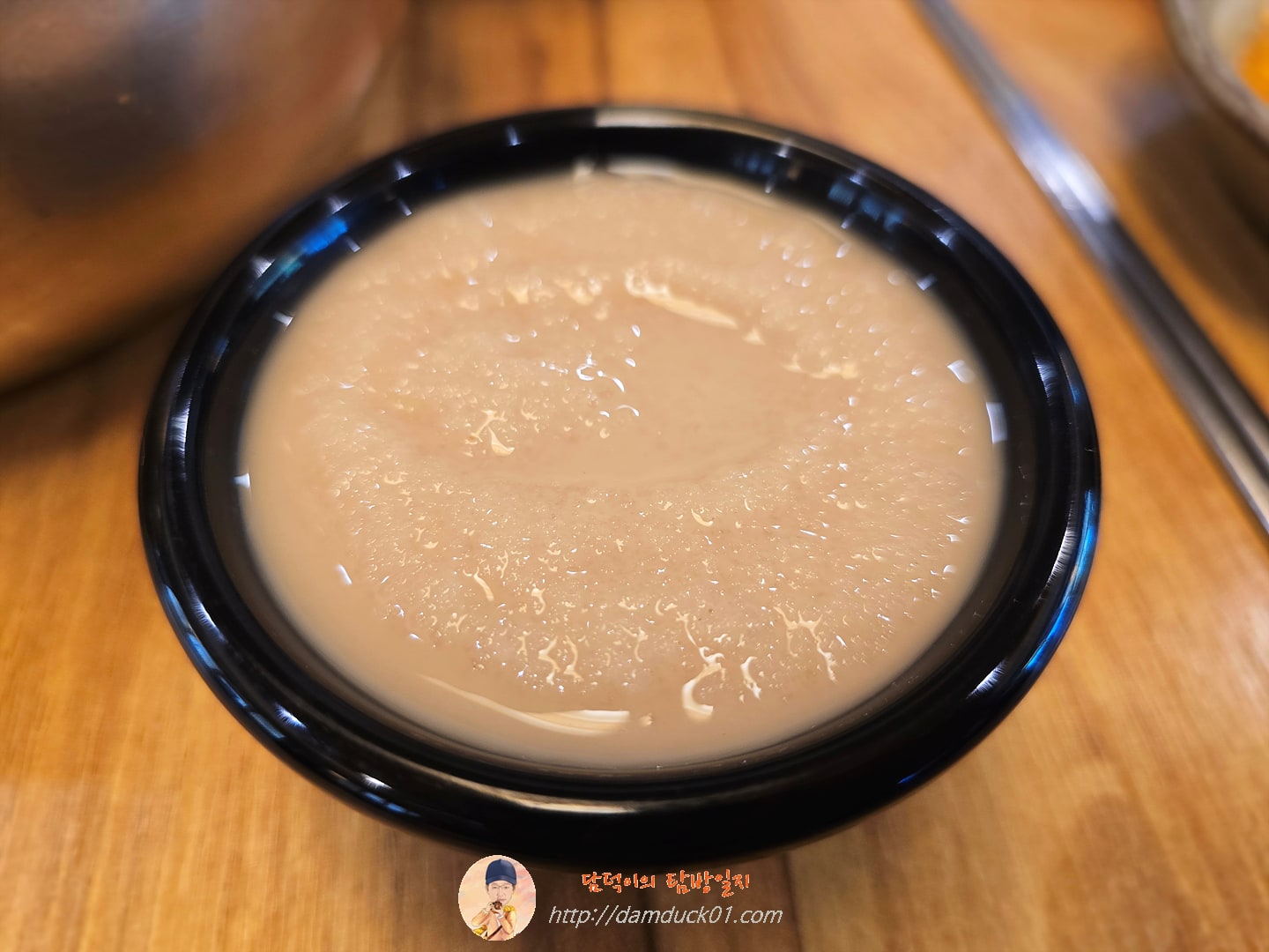 청국장과보리밥 후식