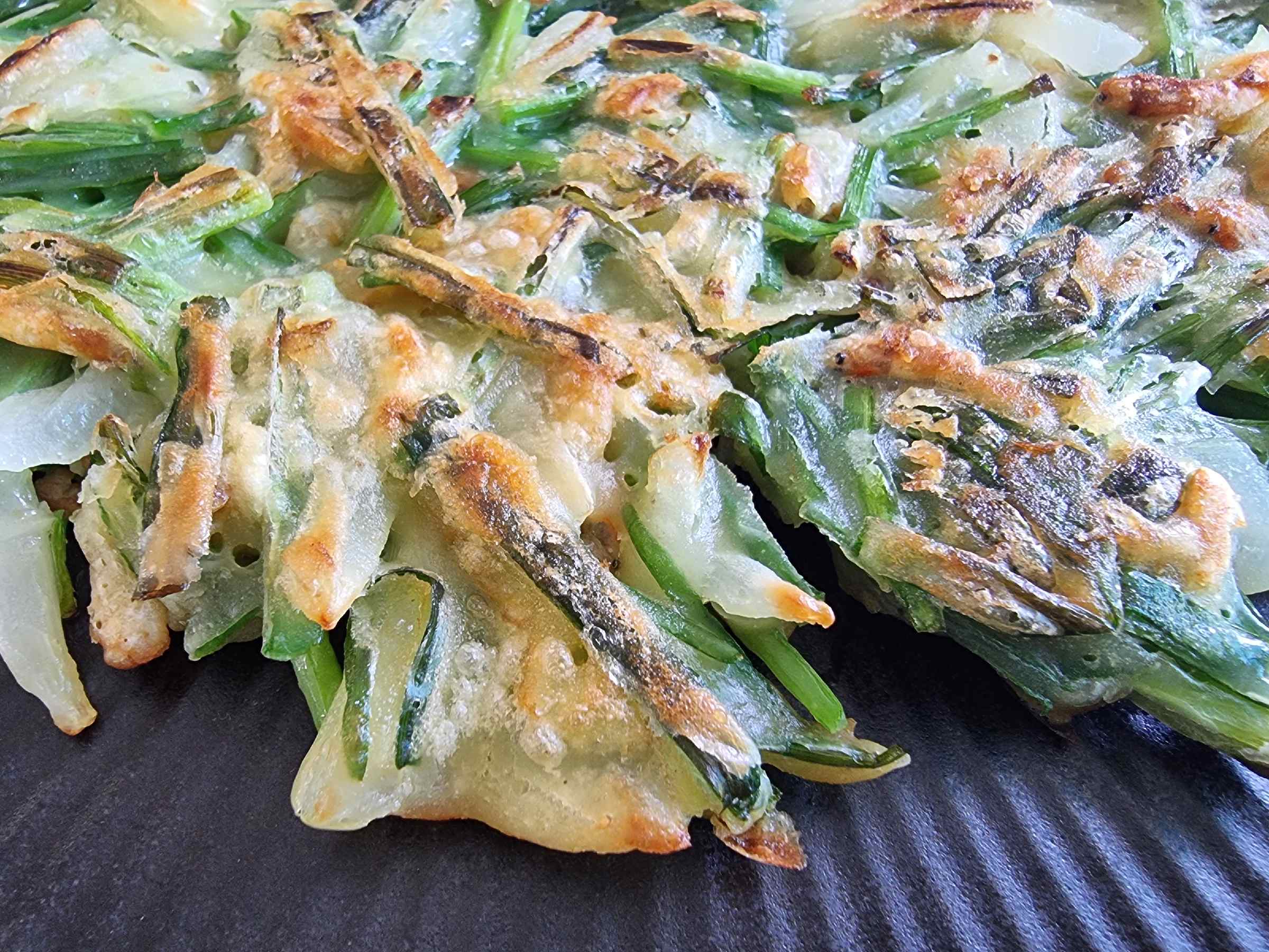 보리새우 부추전