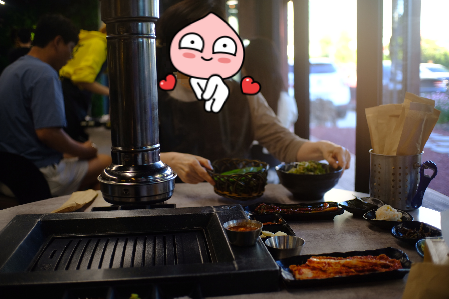 세팅된 테이블 모습