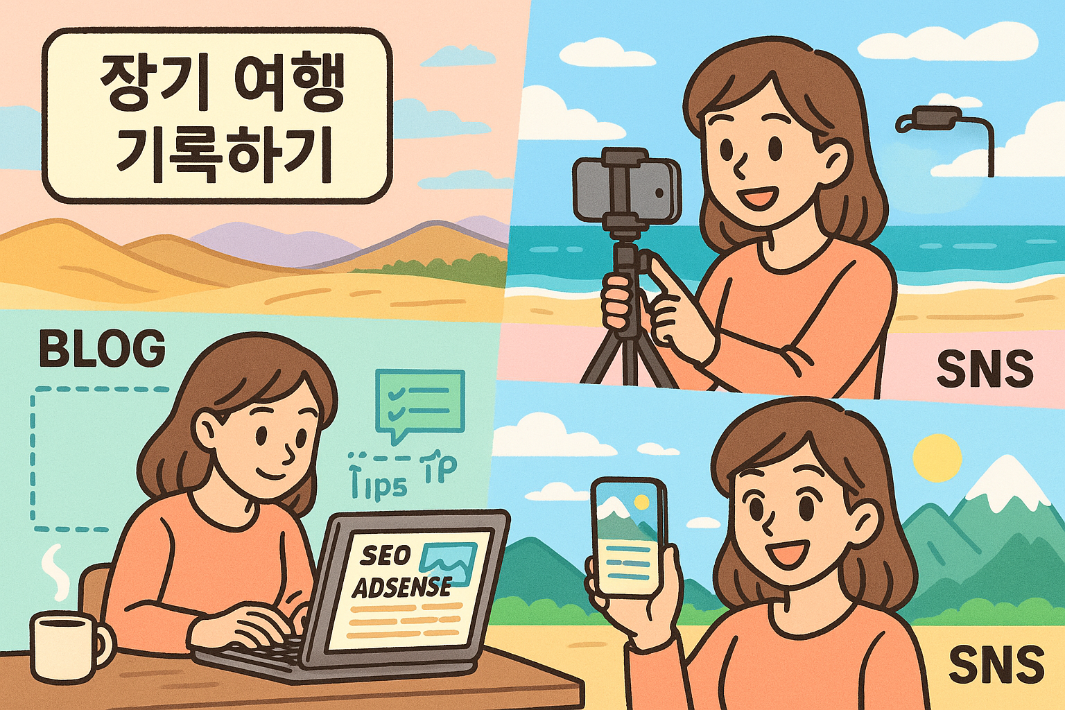 장기 여행을 기록하는 법