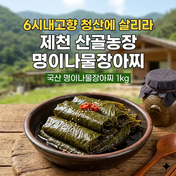 6시내고향 청산에 살리라 제천 산골농장 명이나물장아찌