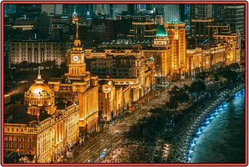 중국-상하이-와이탄-전경