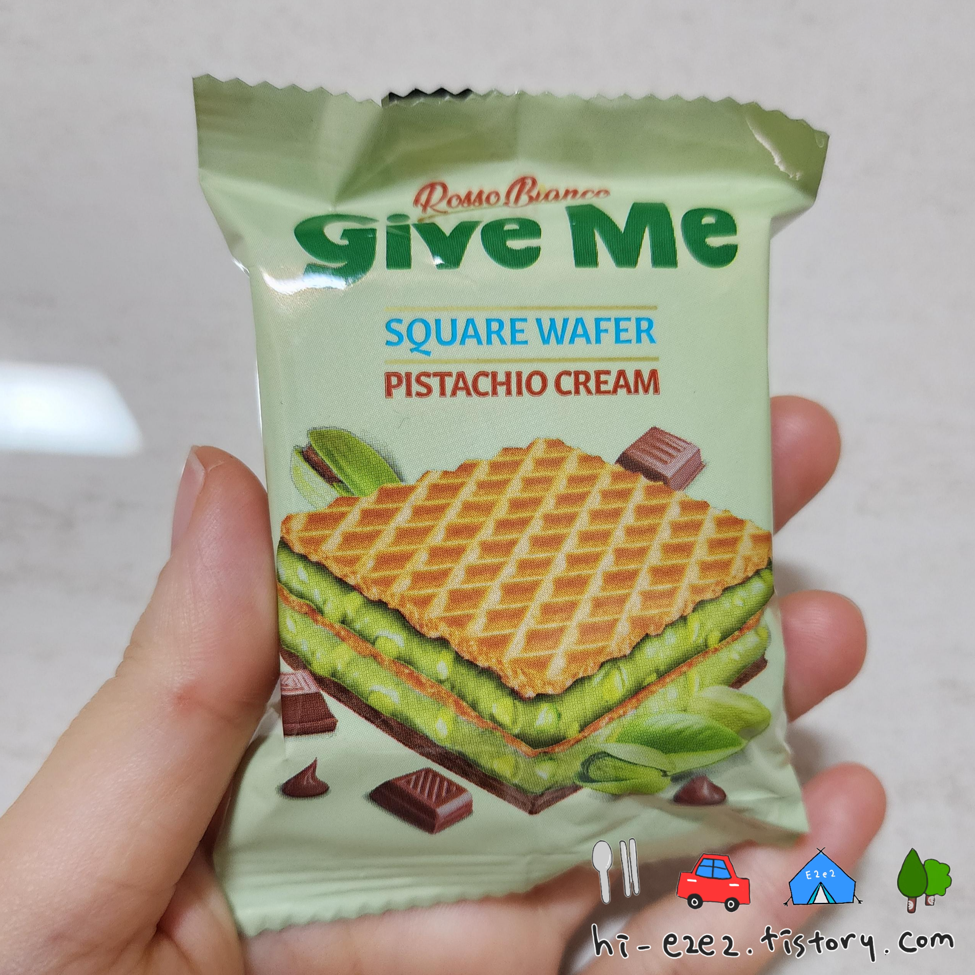 기브미 스퀘어 와퍼 피스타치오 크림