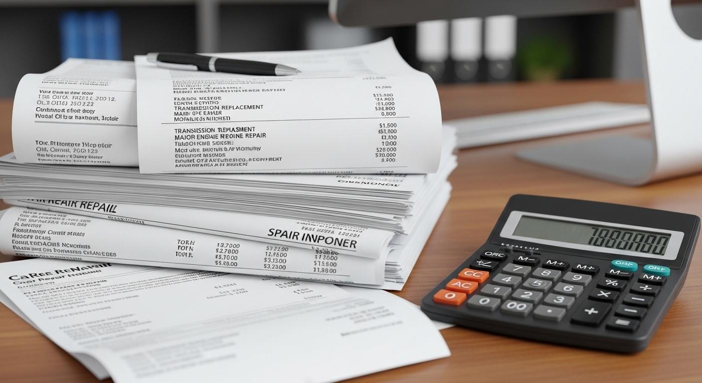 자동차 일반수리비용을 보험처리