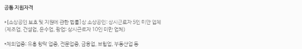 소상공인 지원금 자격
