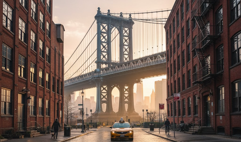 뉴욕 덤보에서 브루클린 브릿지와 도시 감성을 담는 인생샷 장소
