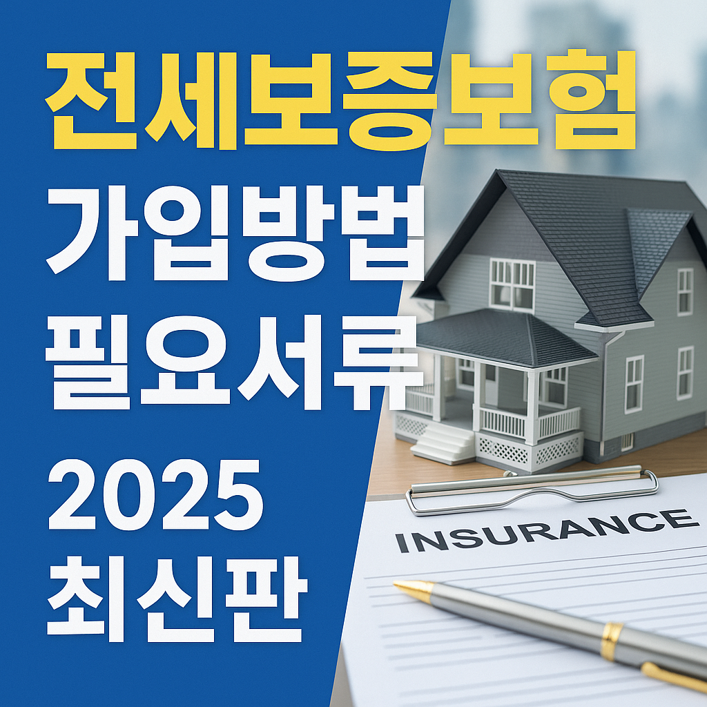 2025 전세보증보험 가입방법 + 필요서류 완전 정복